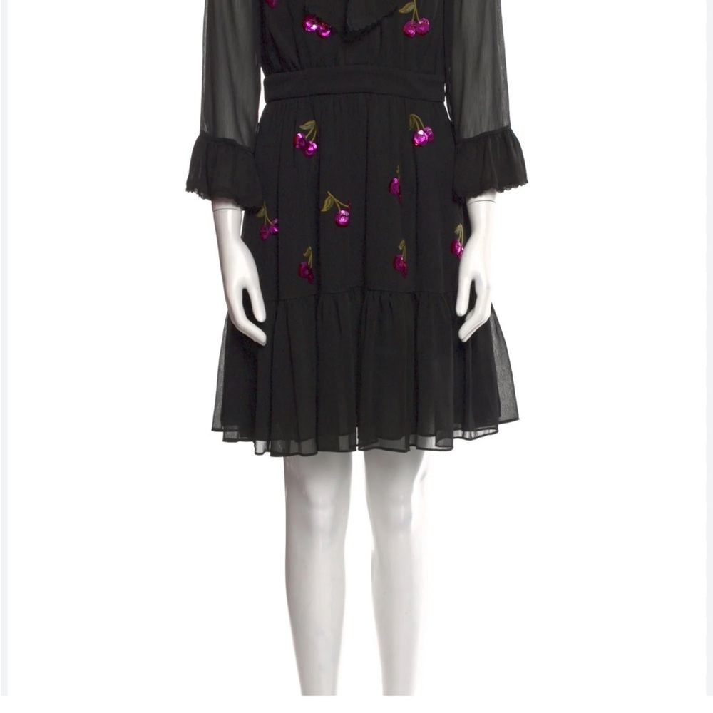 KATE SPADE ♠️ Black Dress with Cherry Embroidery SIZE SMALL